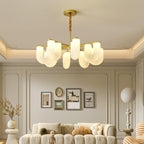 Agatha Lustre U Forme Verre Laiton Moderne - Neutralighting