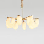 Agatha Lustre U Forme Verre Laiton Moderne - Neutralighting