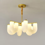 Agatha Lustre U Forme Verre Laiton Moderne - Neutralighting