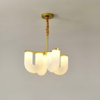 Agatha Lustre U Forme Verre Laiton Moderne - Neutralighting