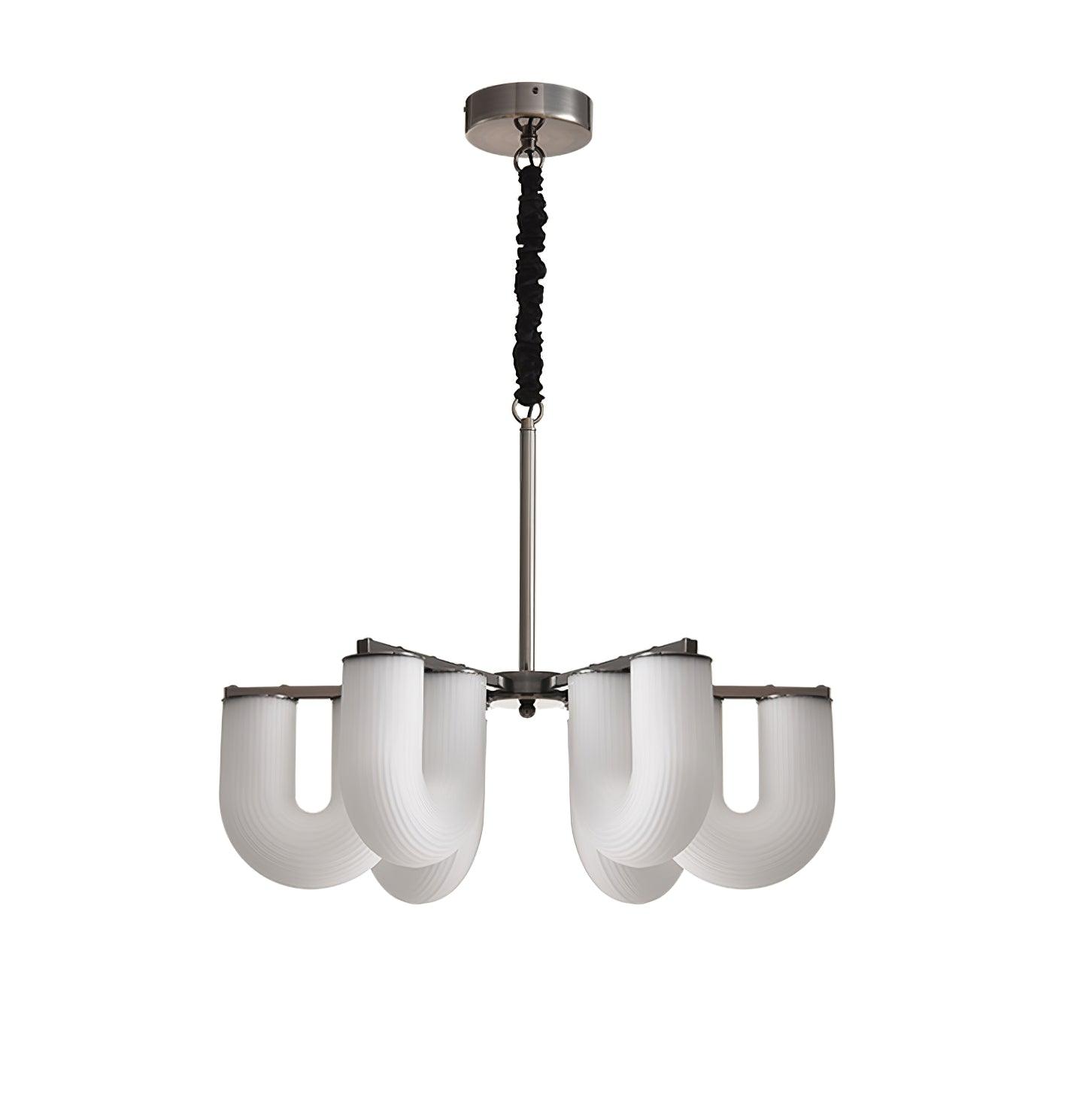 Agatha Lustre U Forme Verre Laiton Moderne - Neutralighting