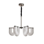 Agatha Lustre en Forme de U Verre Dépoli Tubes en U Laiton Moderne - Neutralighting