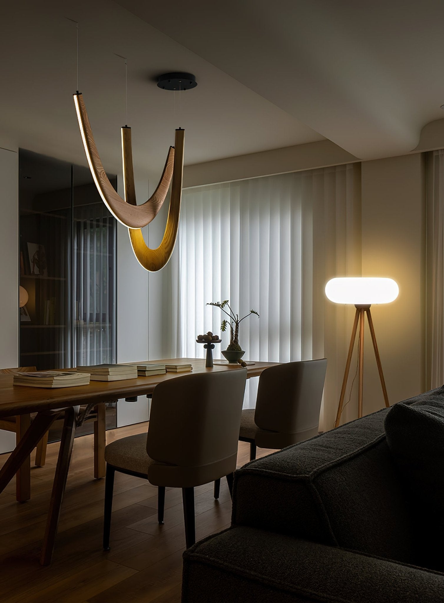 Lumora Suspension Lampe en Bois - Neutralighting