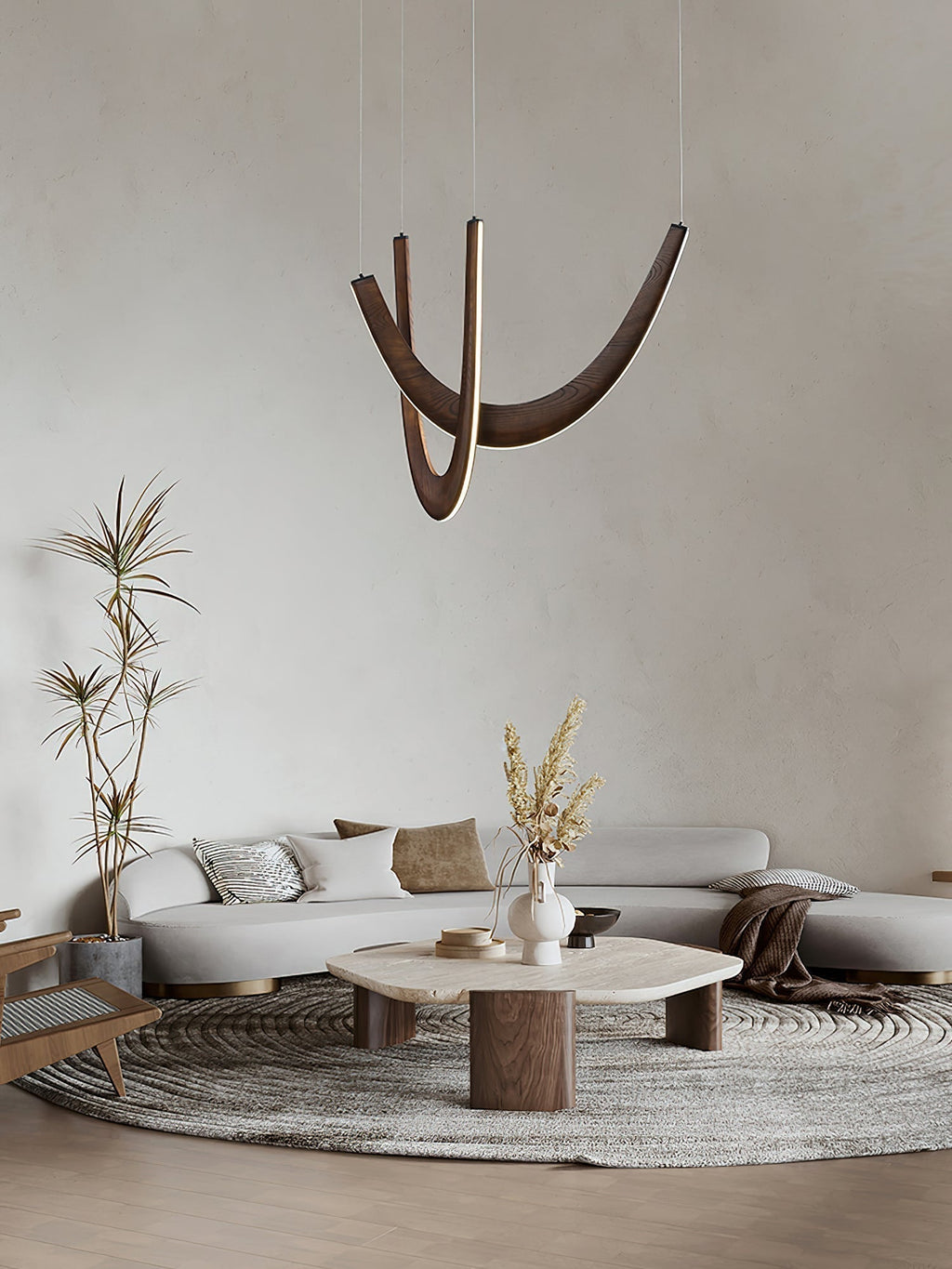 Lumora Suspension Lampe en Bois - Neutralighting