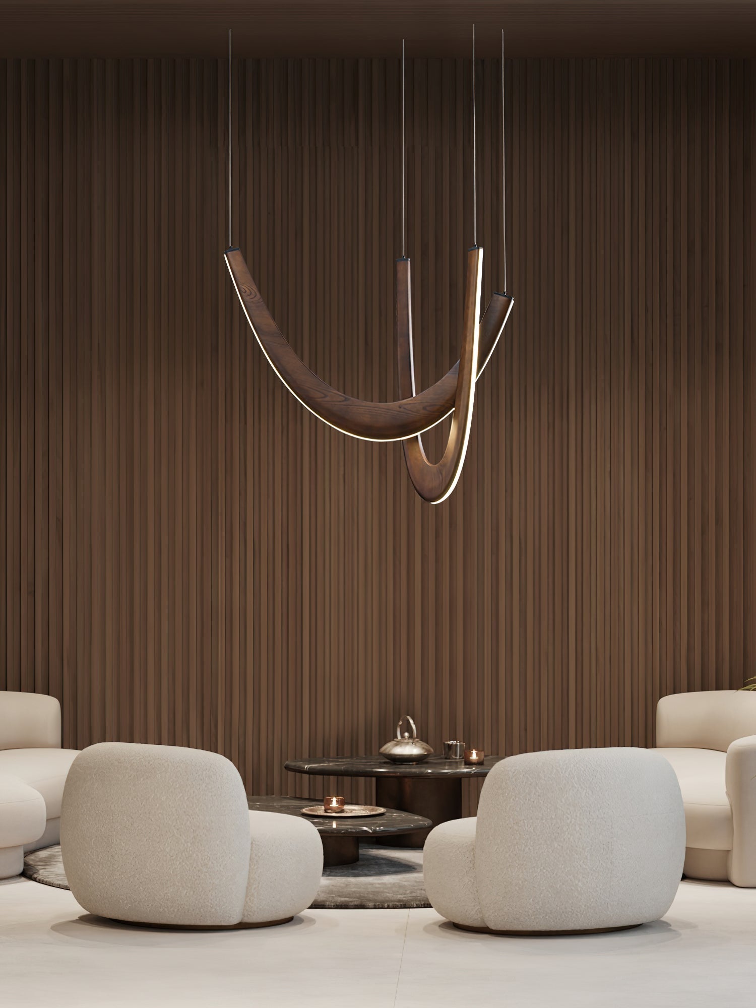 Lumora Suspension Lampe en Bois - Neutralighting