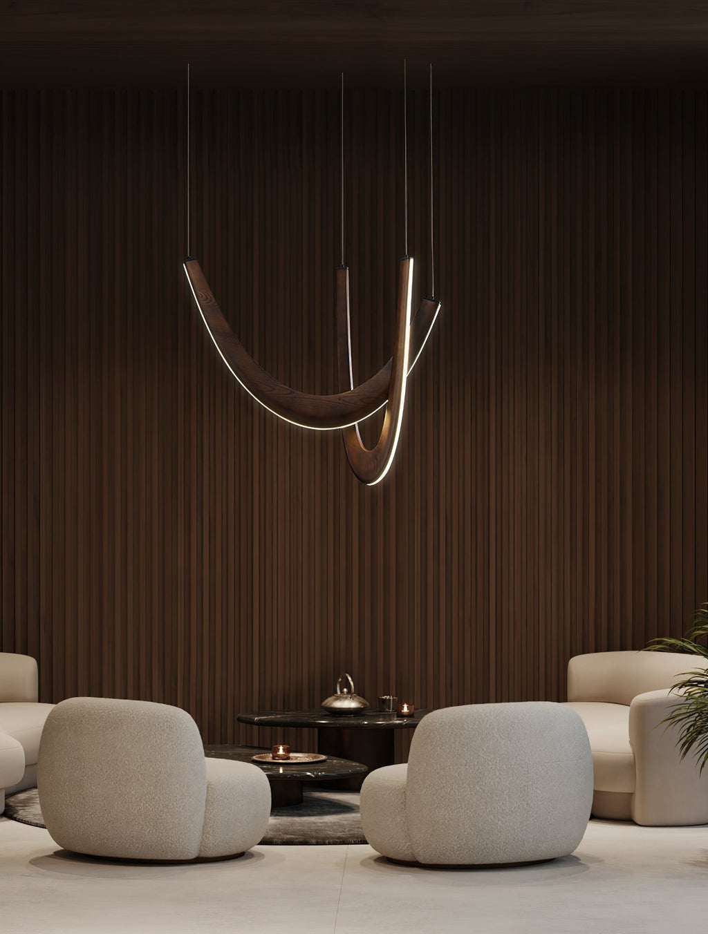 Lumora Suspension Lampe en Bois - Neutralighting