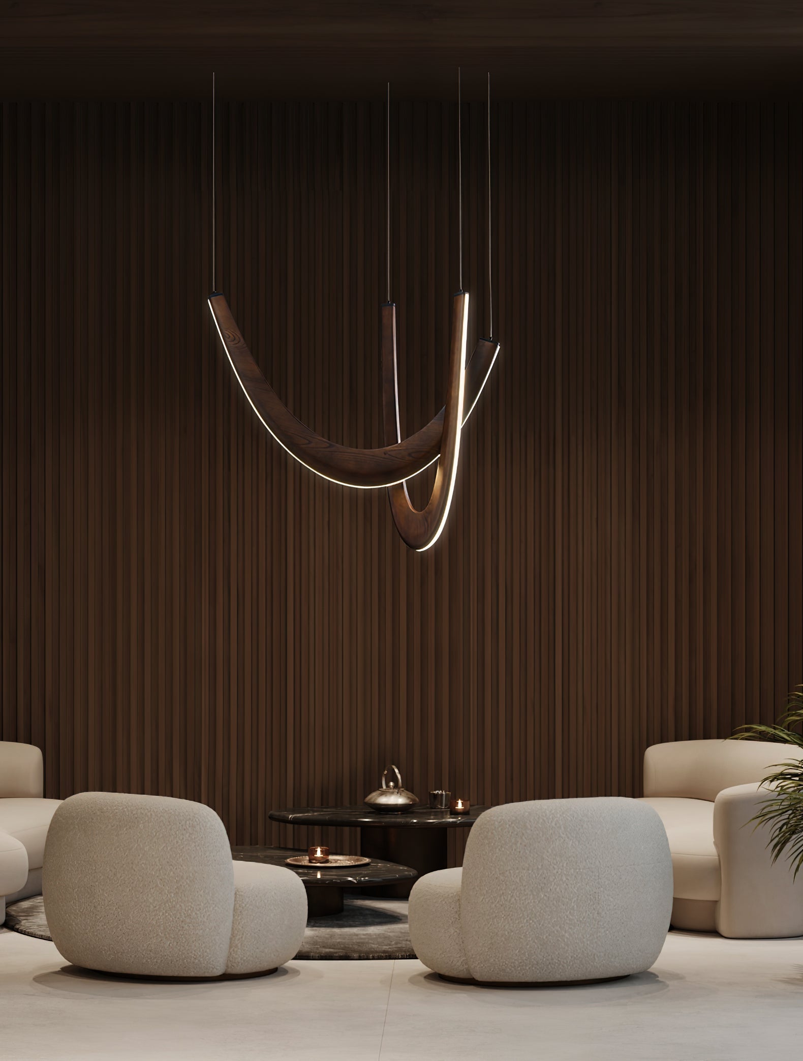 Lumora Suspension Lampe en Bois - Neutralighting