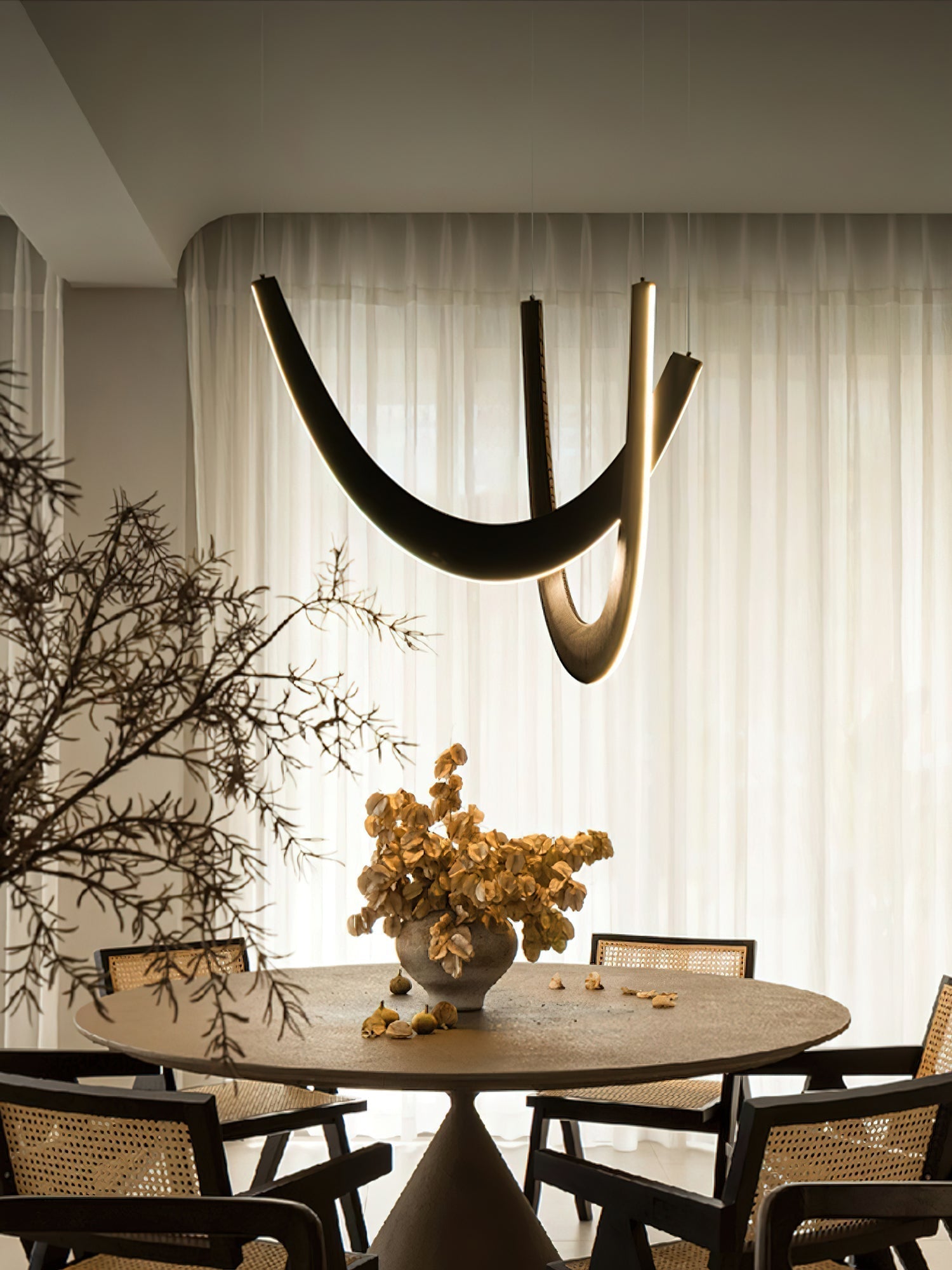 Lumora Suspension Lampe en Bois - Neutralighting