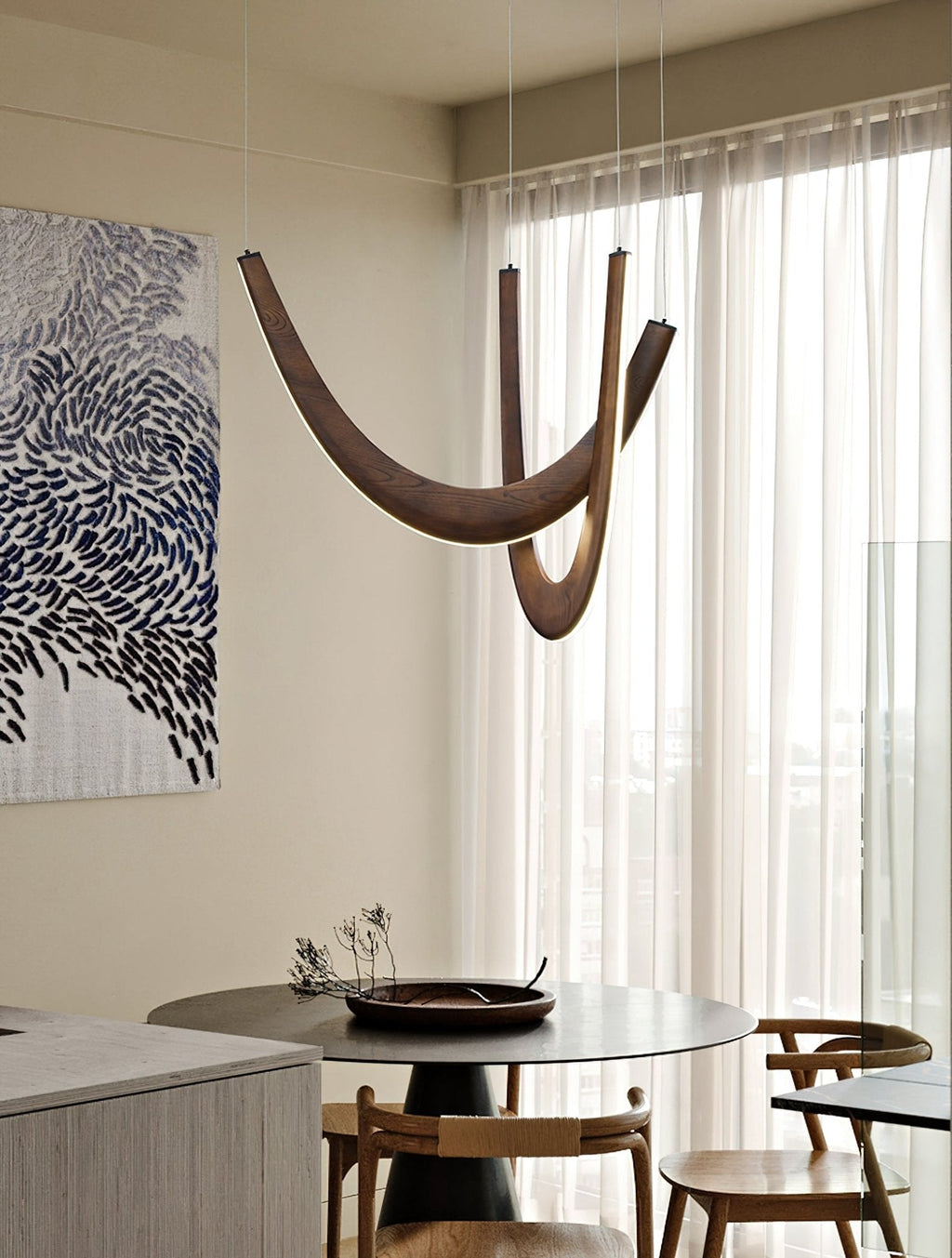 Lumora Suspension Lampe en Bois - Neutralighting