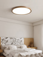 Solara Plafonnier Rond Fin en Noyer Minimaliste - Neutralighting