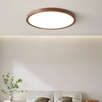 Ivera Plafonnier Rond Ultra-fin Bois - Neutralighting