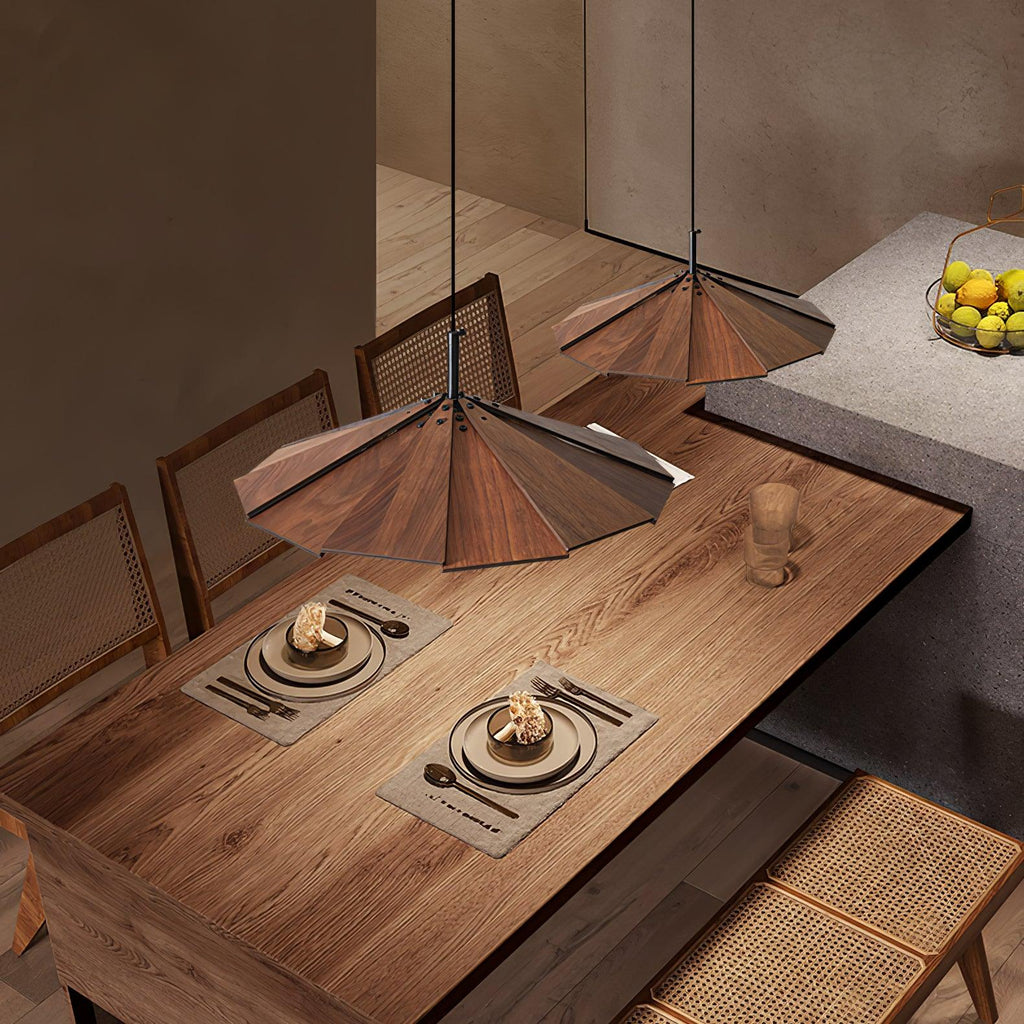 Woodura Lampe Pendante Parapluie en Bois - Neutralighting
