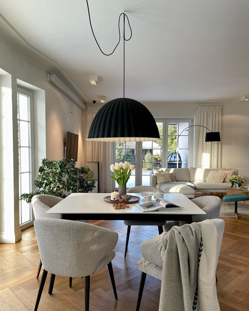 AriethLampe Pendante Classique en Feutre - Neutralighting