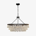 Avelis Postmodern Luxury Unique Tiered Crystal Chandelier - Neutralighting