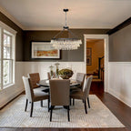Avelis Postmodern Luxury Unique Tiered Crystal Chandelier - Neutralighting