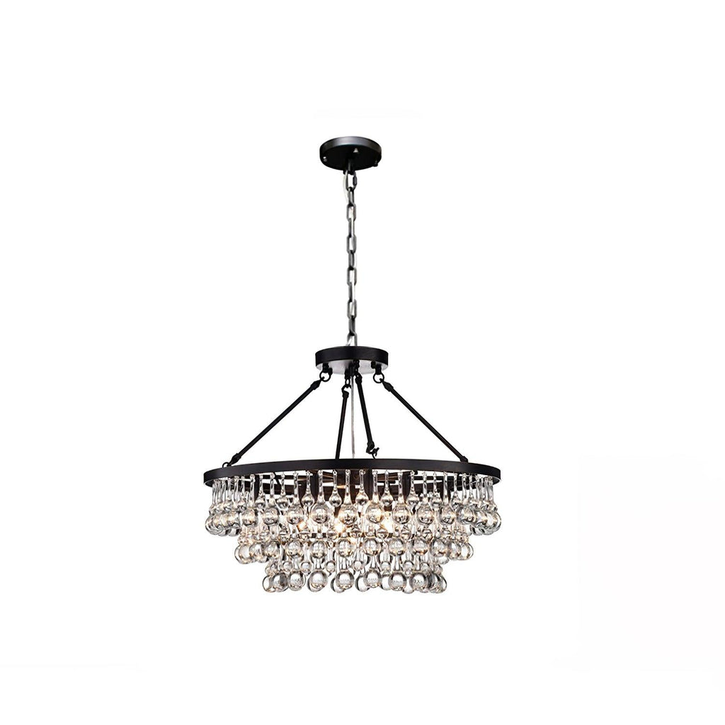 Avelis Postmodern Luxury Unique Tiered Crystal Chandelier - Neutralighting