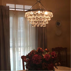 Avelis Postmodern Luxury Unique Tiered Crystal Chandelier - Neutralighting