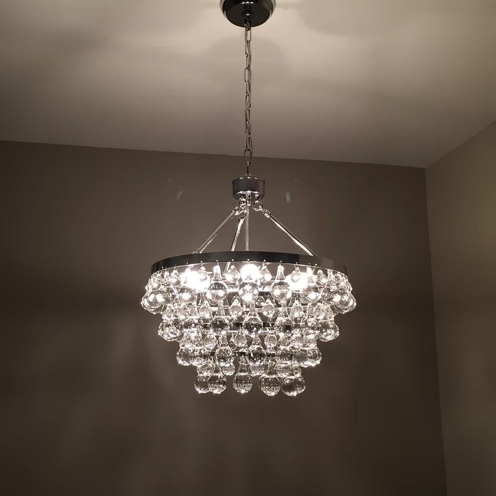 Avelis Postmodern Luxury Unique Tiered Crystal Chandelier - Neutralighting