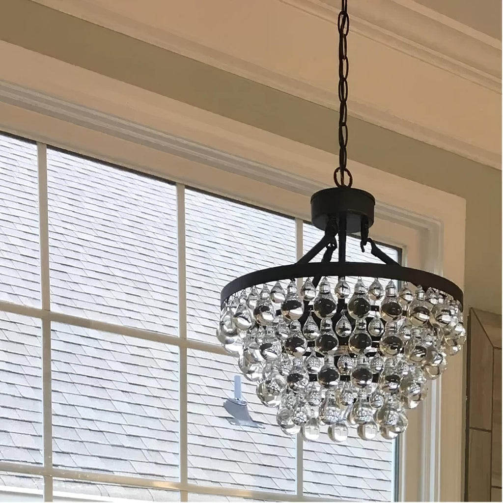 Avelis Postmodern Luxury Unique Tiered Crystal Chandelier - Neutralighting