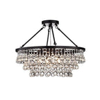 Avelis Postmodern Luxury Unique Tiered Crystal Chandelier - Neutralighting
