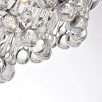 Avelis Postmodern Luxury Unique Tiered Crystal Chandelier - Neutralighting