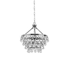 Avelis Postmodern Luxury Unique Tiered Crystal Chandelier - Neutralighting