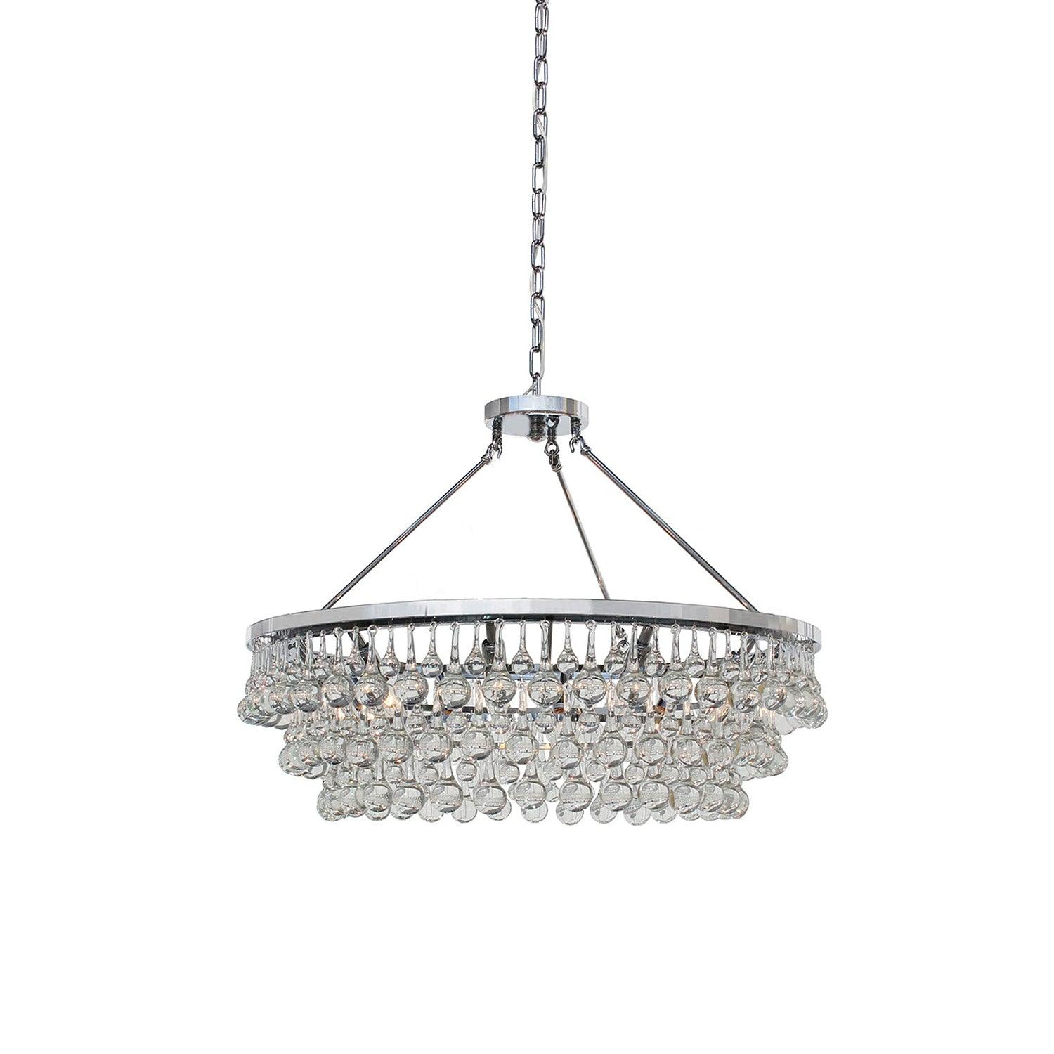 Avelis Postmodern Luxury Unique Tiered Crystal Chandelier - Neutralighting