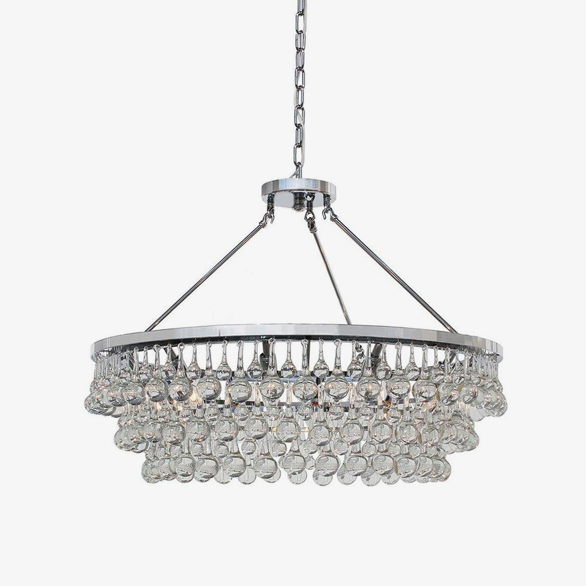 Avelis Postmodern Luxury Unique Tiered Crystal Chandelier - Neutralighting