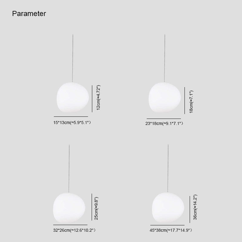 Elun Suspension en verre en forme d'œuf - Neutralighting