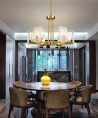 Aursorion Lustre Laiton Albâtre Luxe Postmoderne - Neutralighting