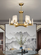 Aursorion Lustre Laiton Albâtre Luxe Postmoderne - Neutralighting