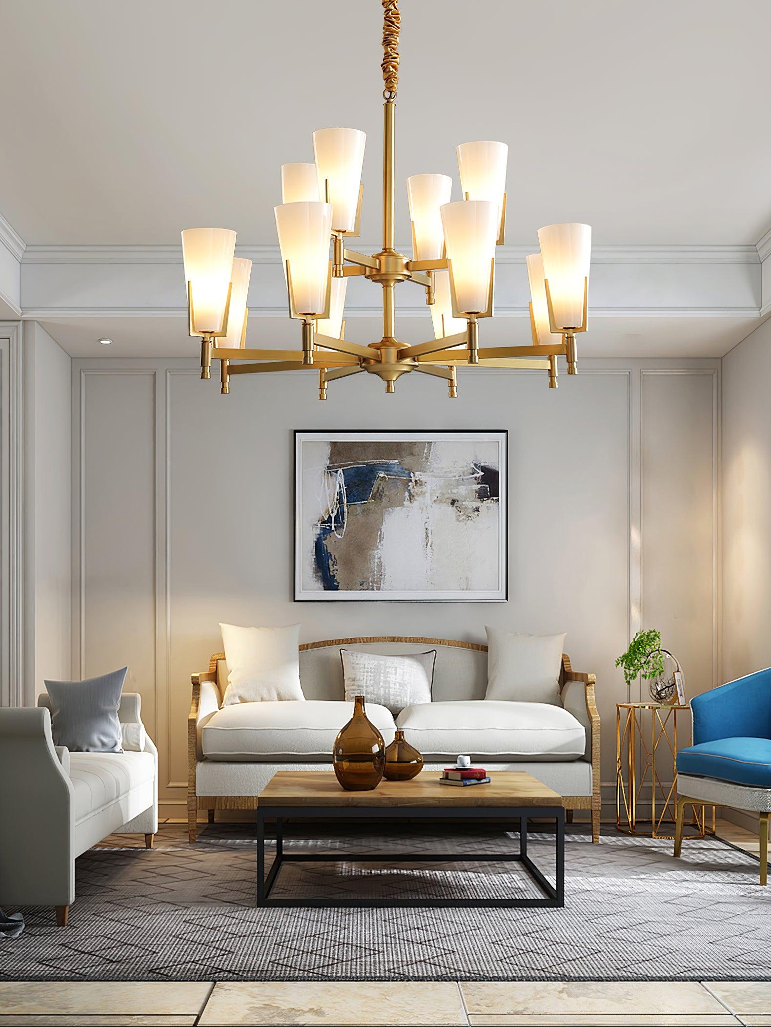 Gleam Lustre en Laiton de Luxe - Neutralighting