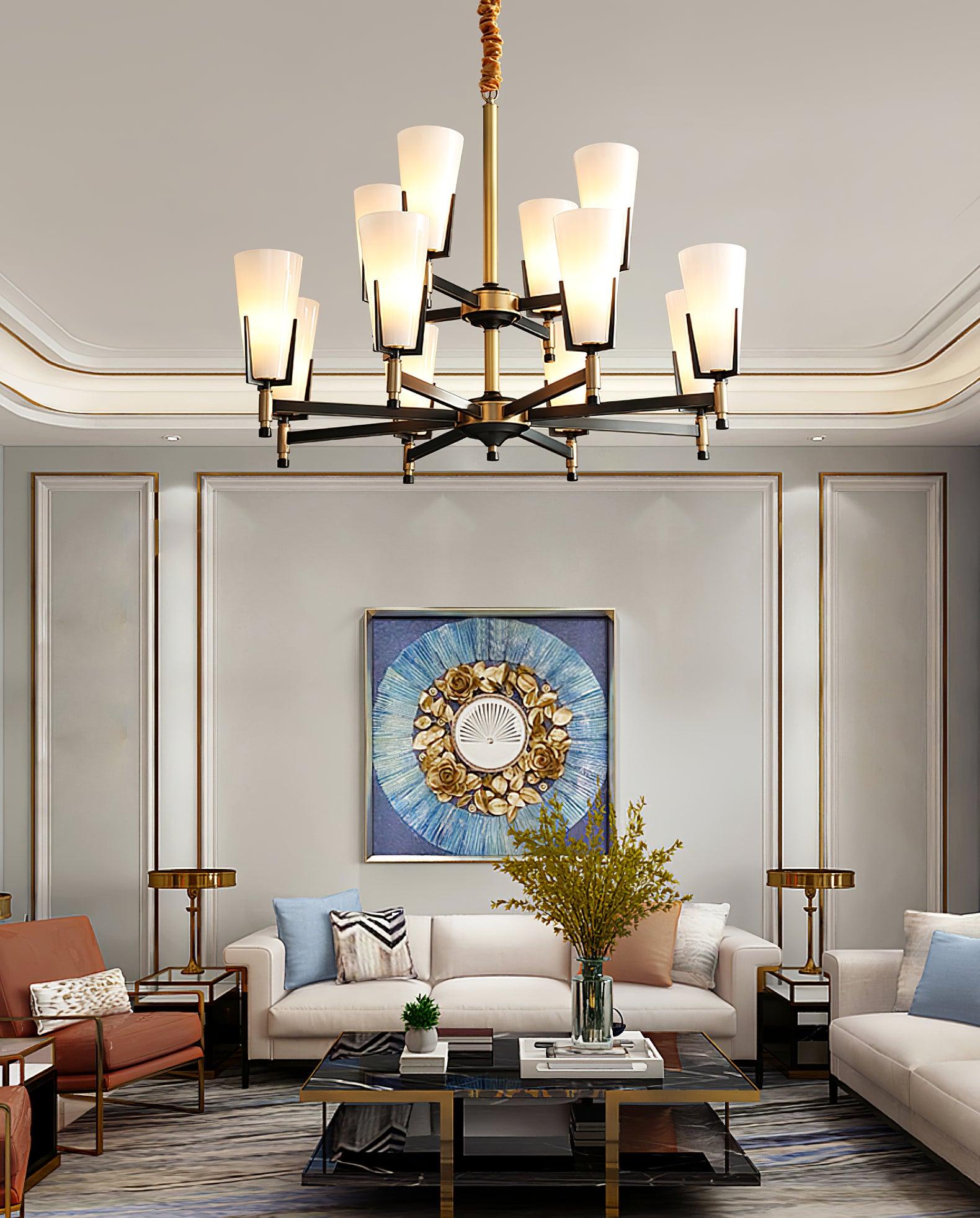 Gleam Lustre en Laiton de Luxe - Neutralighting