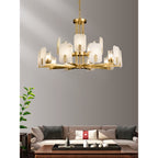 Aursorion Lustre Laiton Albâtre Luxe Postmoderne - Neutralighting