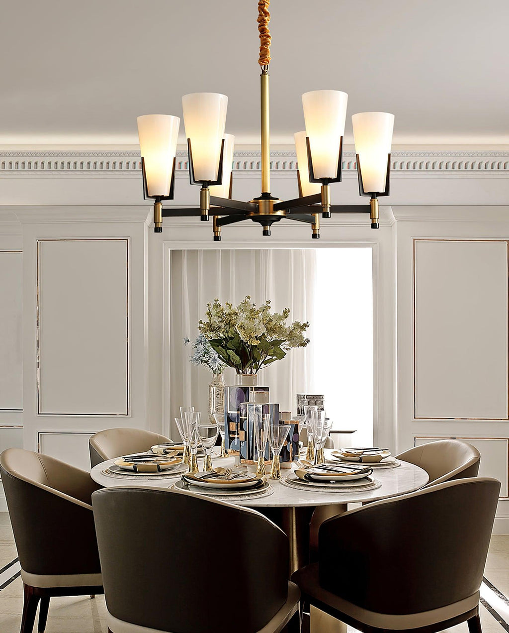Gleam Lustre en Laiton de Luxe - Neutralighting