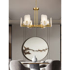Aursorion Lustre Laiton Albâtre Luxe Postmoderne - Neutralighting