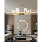 Aursorion Lustre Laiton Albâtre Luxe Postmoderne - Neutralighting