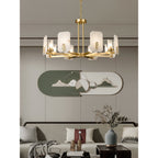 Aursorion Lustre Laiton Albâtre Luxe Postmoderne - Neutralighting