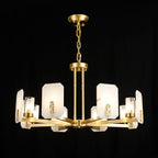 Aursorion Lustre Laiton Albâtre Luxe Postmoderne - Neutralighting