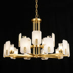 Aursorion Lustre Laiton Albâtre Luxe Postmoderne - Neutralighting