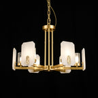 Aursorion Lustre Laiton Albâtre Luxe Postmoderne - Neutralighting