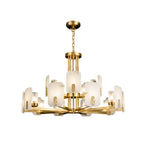 Aursorion Lustre Laiton Albâtre Luxe Postmoderne - Neutralighting