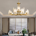 Aursorion Lustre Laiton Albâtre Luxe Postmoderne - Neutralighting