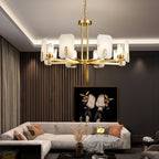Aursorion Lustre Laiton Albâtre Luxe Postmoderne - Neutralighting