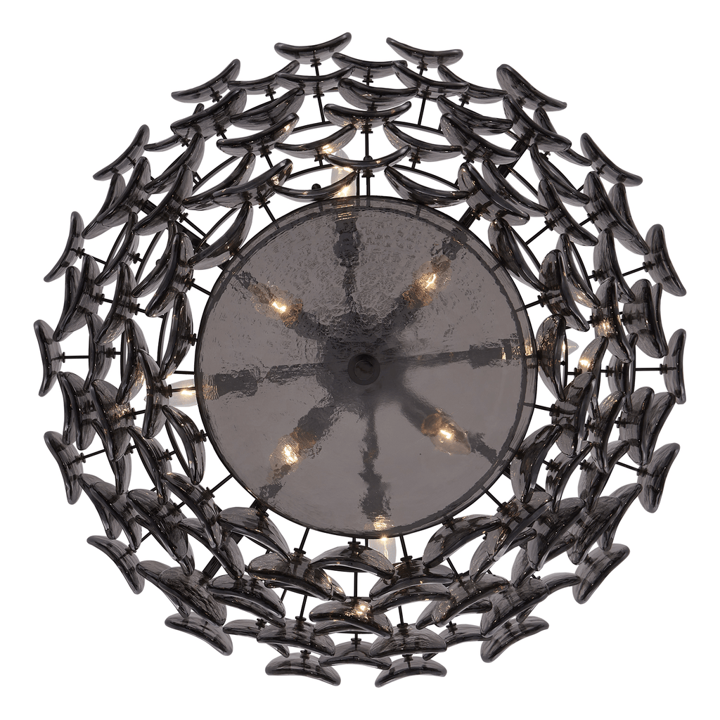 Aurora Chandelier Luxueux en Verre et Laiton - Neutralighting