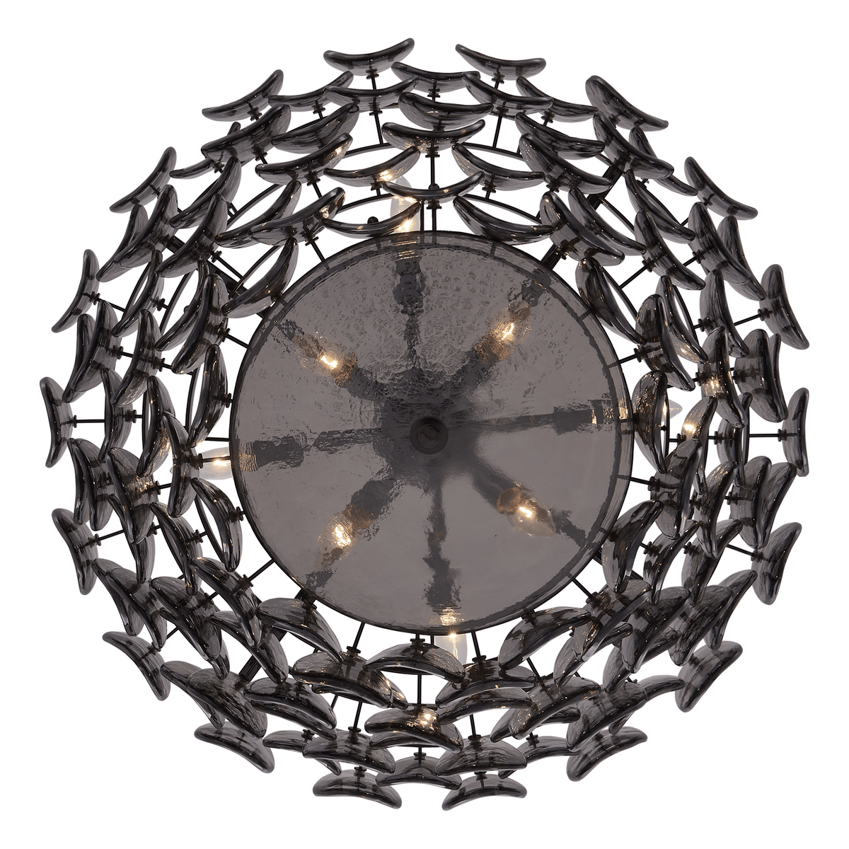 Aurora Chandelier Luxueux en Verre et Laiton - Neutralighting
