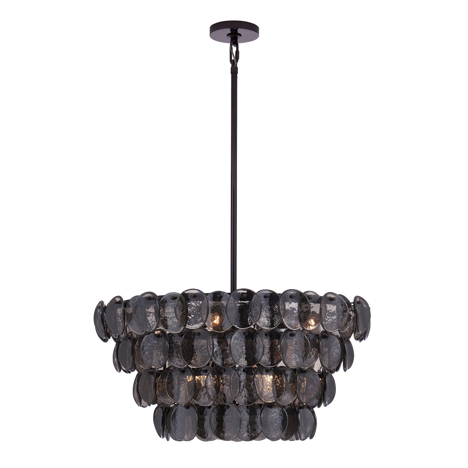Aurora Chandelier Luxueux en Verre et Laiton - Neutralighting
