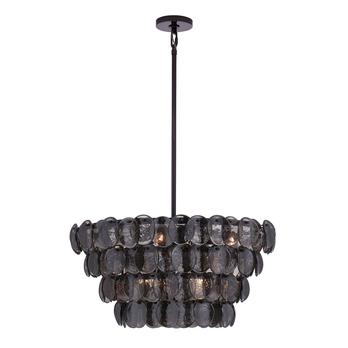 Aurora Chandelier Luxueux en Verre et Laiton - Neutralighting