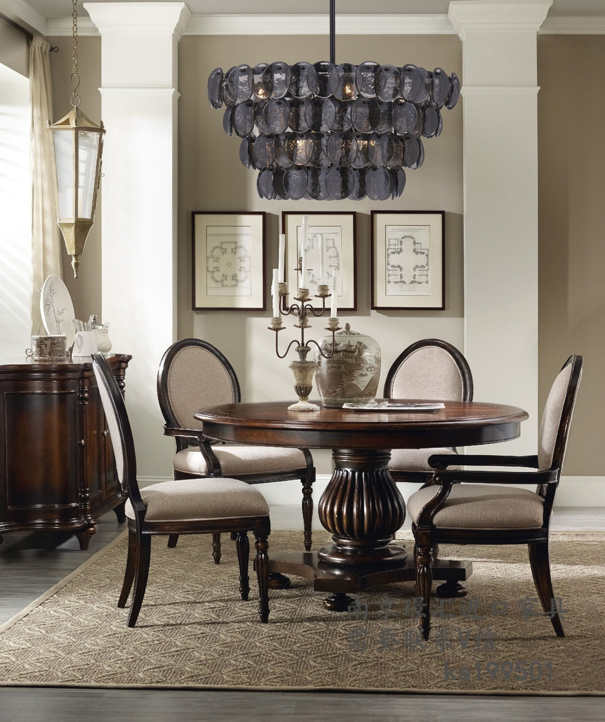 Aurora Chandelier Luxueux en Verre et Laiton - Neutralighting