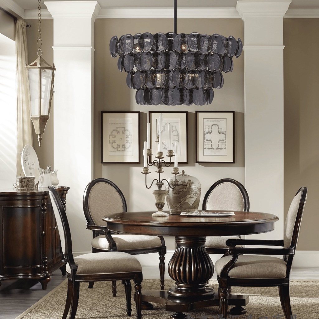 Aurora Chandelier Luxueux en Verre et Laiton - Neutralighting